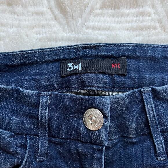 3X1 Channel High Rise Dark Wash Skinny Jeans - Picture 6 of 12